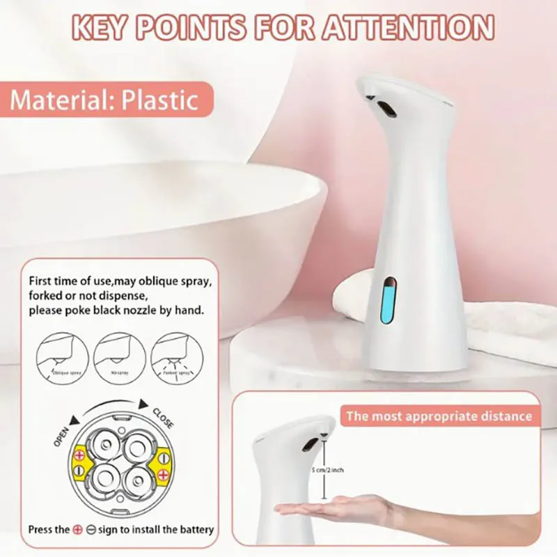 Sensor automático máquina desinfetante para as mãos prato sabão máquina de lavagem corporal shampoo inteligente distância detecção cozinha casa dispensador wc