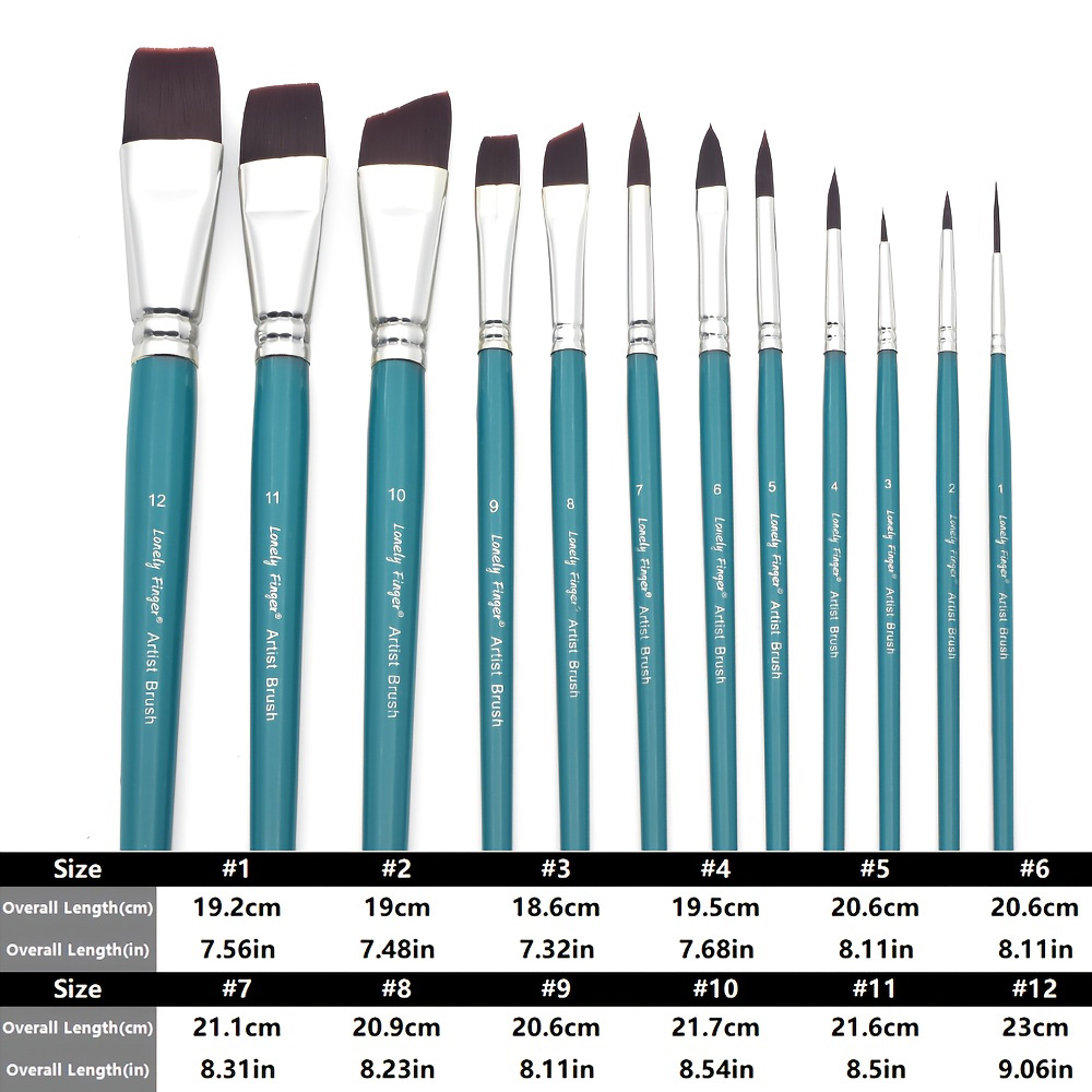 12/24pcs Professional Face Painting Brush Set with Premium Nylon Bristles for Stage Makeup Petal Dome Tips, Embossing & Linework