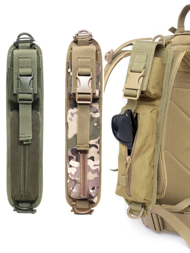 Tracolla tattica Borse per articoli vari per zaino Confezione di accessori Chiave Torcia elettrica Custodia Molle Kit da campeggio EDC Borsa per attrezzi
