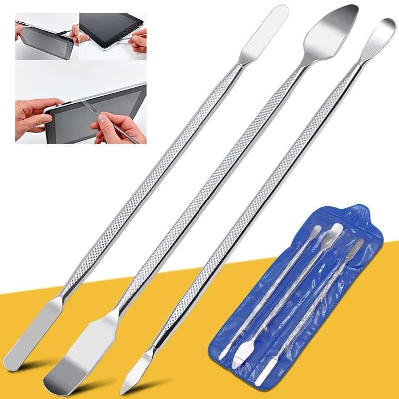 Kit universal de ferramentas para reparo de telefone, lâminas de desmontagem, ferramenta de abertura de alavanca, kit de desmontagem de metal, espátula de telefone, conjunto de ferramentas manuais