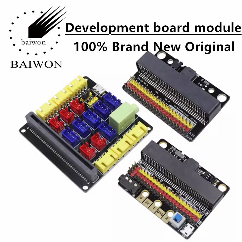 Плата расширения Microbit V2 IOBIT V1.0/2,0/3,0 материнская плата micro: bit горизонтальная плата адаптера