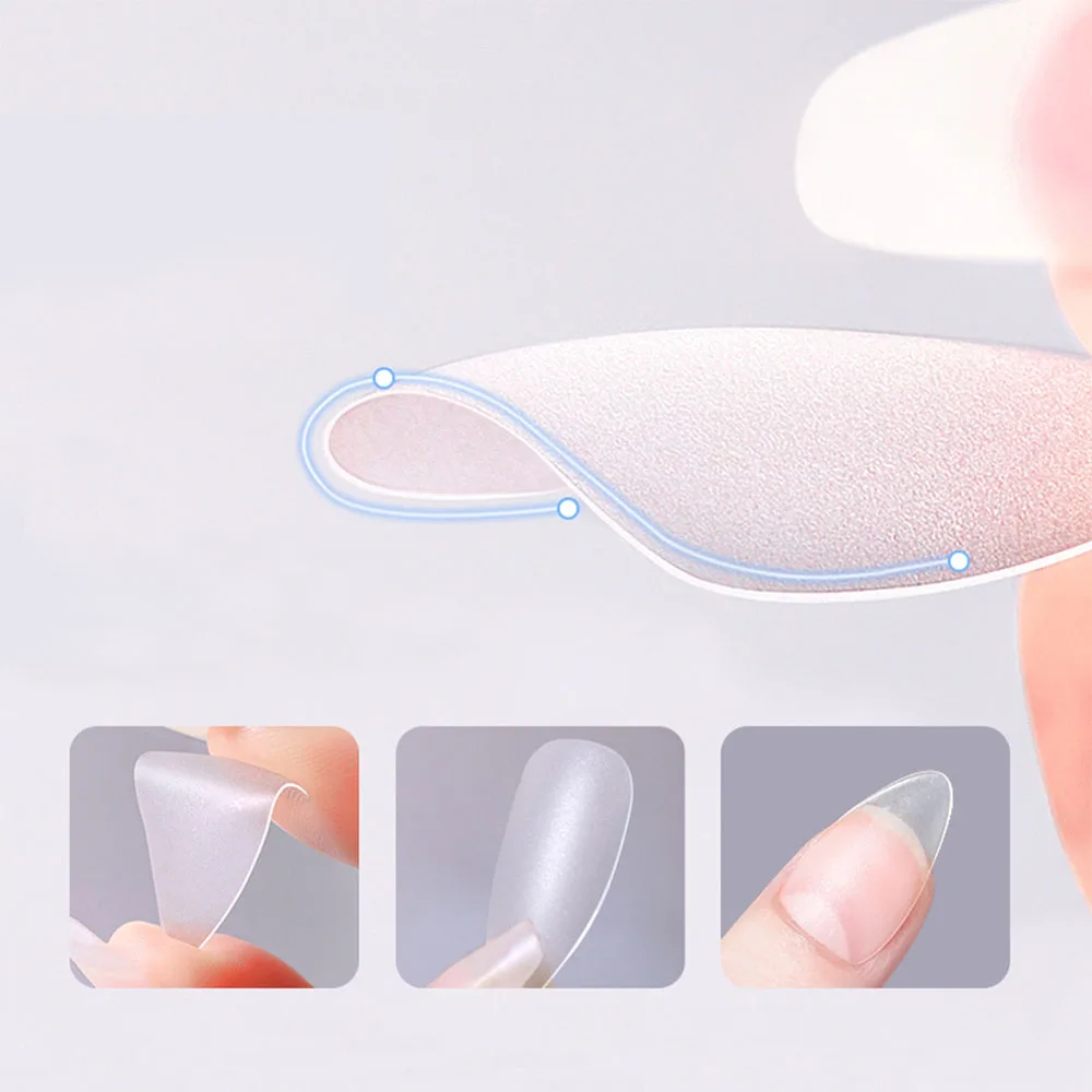 120 unids/bolsa mate prensa en puntas de uñas cubierta completa suave uñas postizas ovaladas almendra esculpida uñas postizas