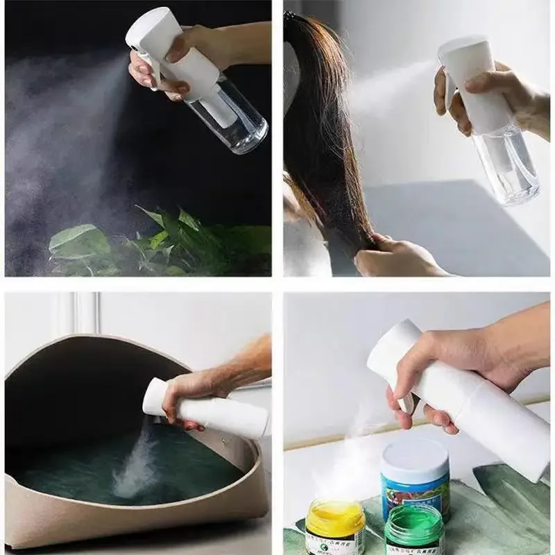 Botella pulverizadora de peluquería de 200ml, lata de agua de alta presión para peluquero, botella de repuesto para salón, contenedor atomizador de belleza