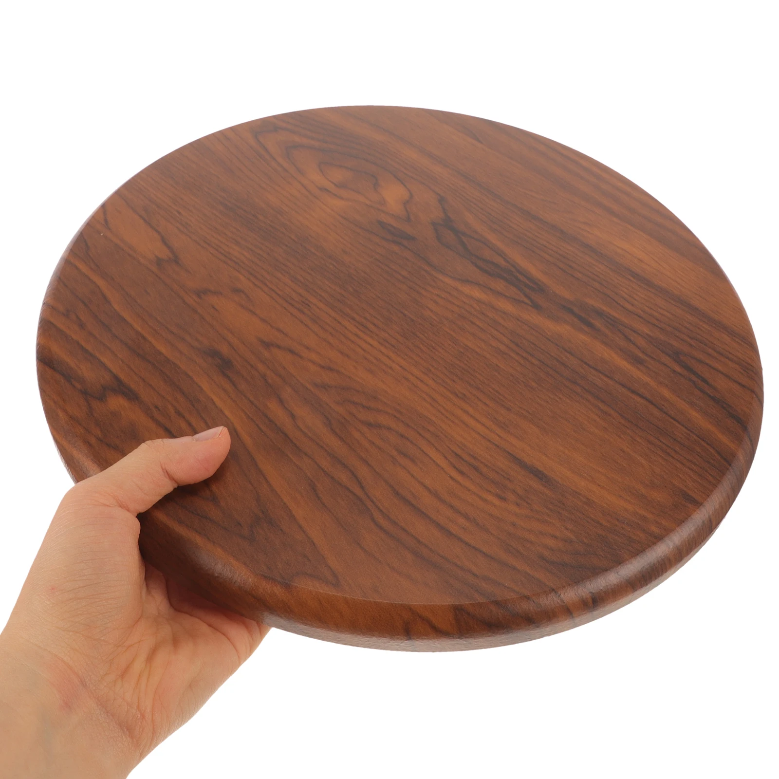 Solid Wood Stool Seat Replacement Round 29cm Brown Diameter Easy Clean Wooden Seating Part for Home Bar Chair