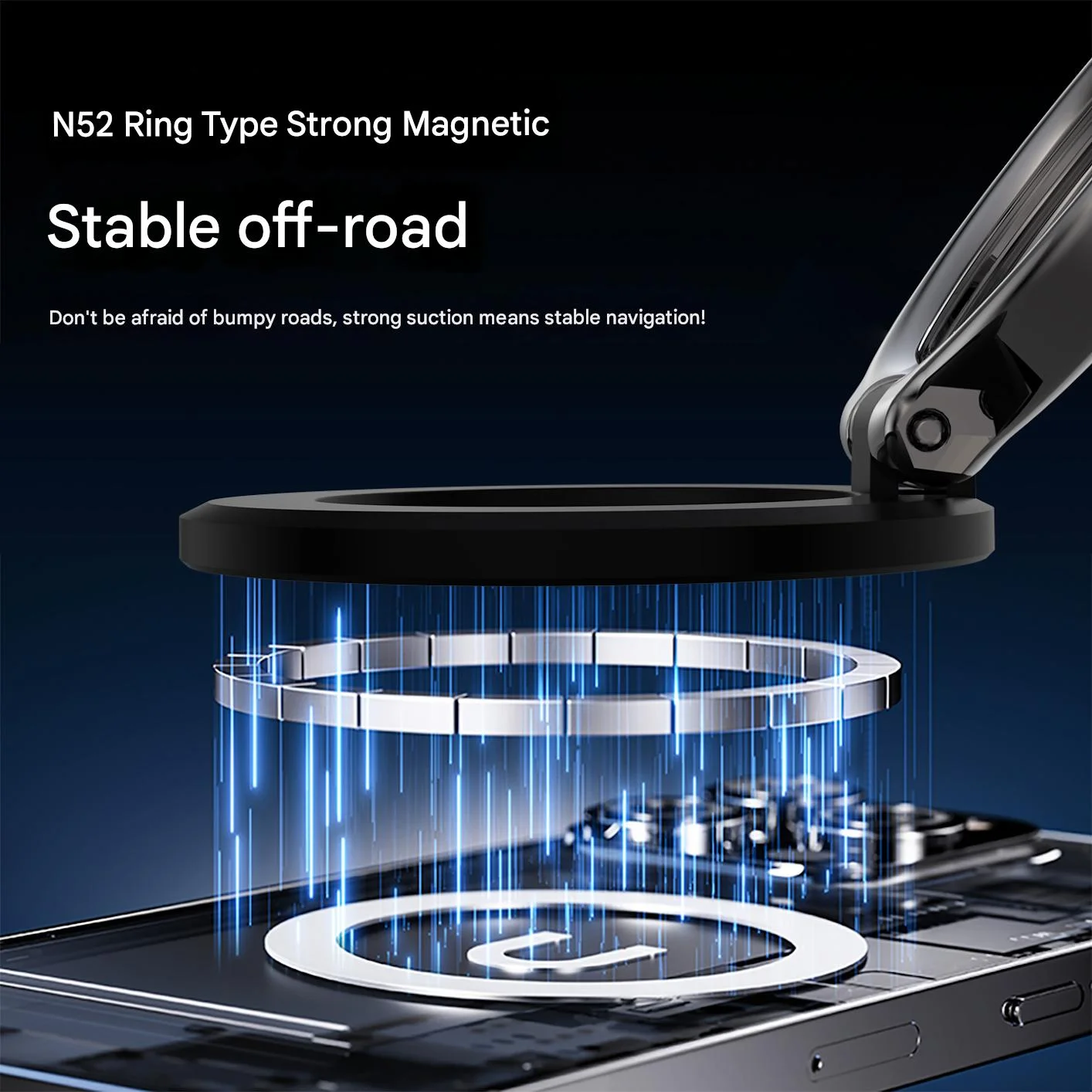 Autotelefoonhouder autodashboard magnetische telefoonhouder auto middenconsole zelfklevende zuignap navigatie telefoonhouder