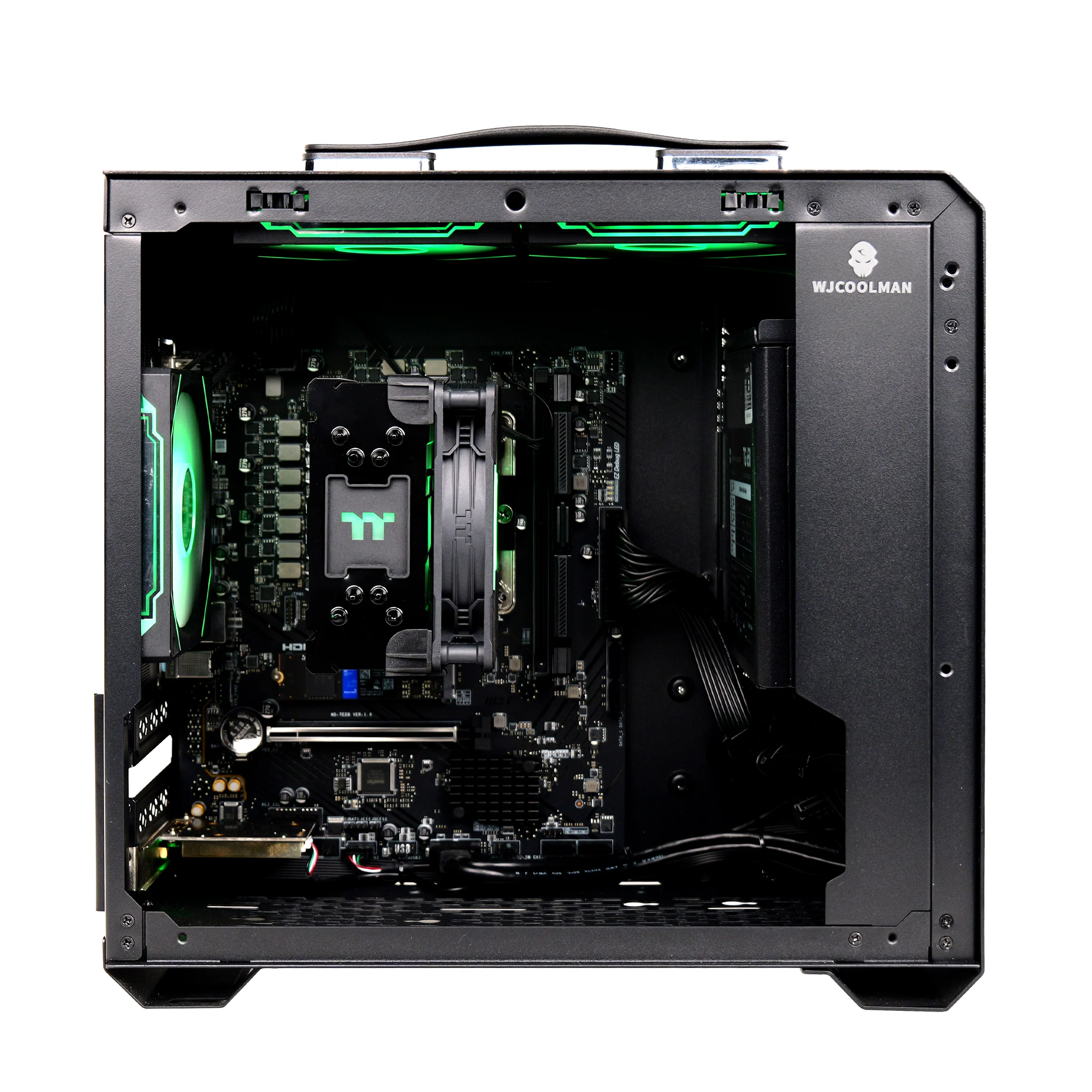 YEAH MAGIC Business Desktop AMD Ryzen 5 8600G 4.3GHz 16GB DDR5 6000 1T NVME SSD ARGB 3 Fans Win 11 Home Gamer Desktop Computer O