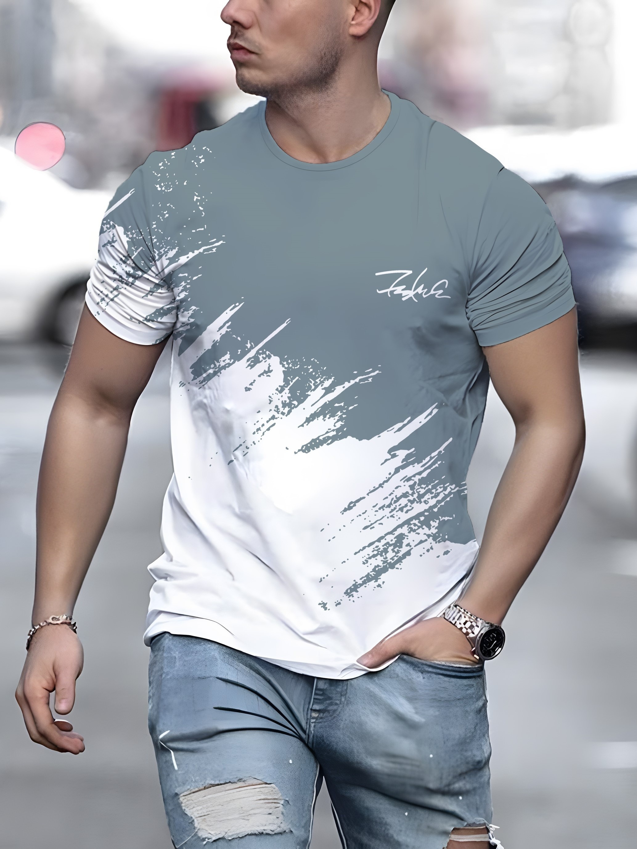 Heren T-shirt korte mouw ronde hals casual outdoor trui T-shirt voor mannen streetwear sportshirt top tees oversized kleding