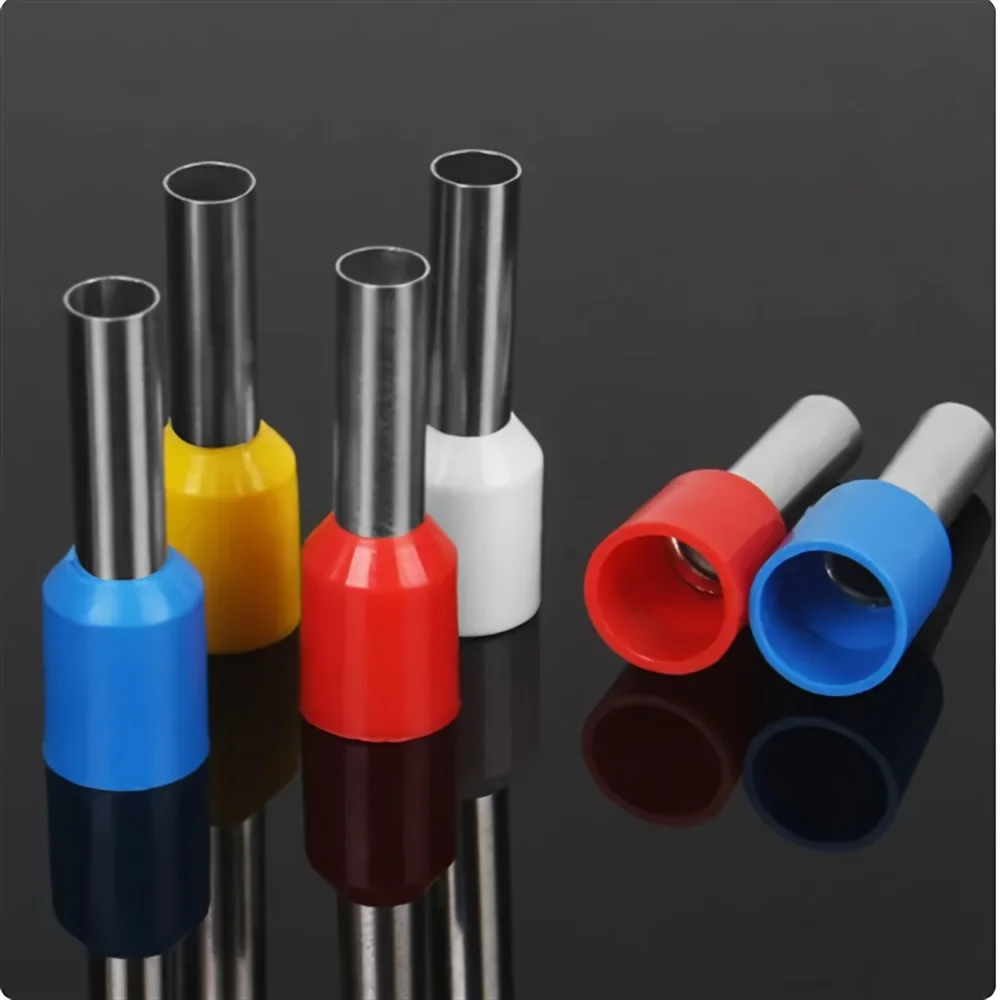 400 ชิ้น/กล่อง Ve Tubular CRIMP TERMINALS-ฉนวนขั้วต่อสายไฟเพื่อการเชื่อมต่อไฟฟ้าที่ปลอดภัย