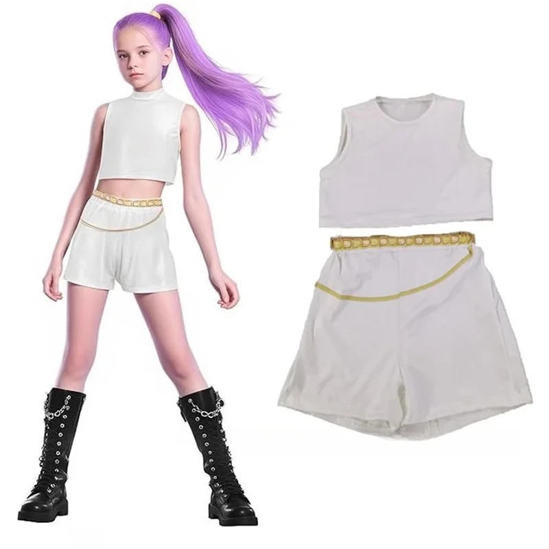 Disfraz de Cosplay de cazadores de demonios Kpop para niñas, uniforme de Rumi Zoey Mira, traje para actuación de Halloween, trajes de juego de rol