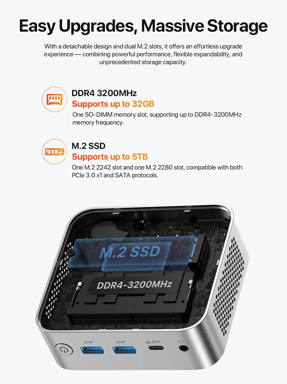 2025 Neuer PELADN WI-9 Mini-PC (Ultra-kompakte Größe) Twin Lake N150 Mini-Computer 16 GB DDR4 512 GB Dual SSD Typ-C Dual HDMI RJ45 LAN WiFi5 Bluetooth 4.2 4K Triple Display Tragbarer PC Windows 11