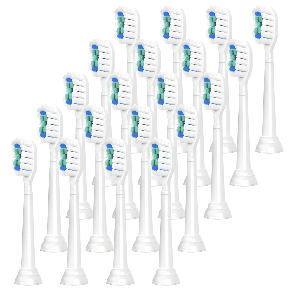 Ersatz-Zahnbürstenköpfe, kompatibel mit Philips Sonicare elektrischer Zahnbürsten-Bürstenkopf 1100, 2100, 4100, 5100, 5300, 6100, 7500