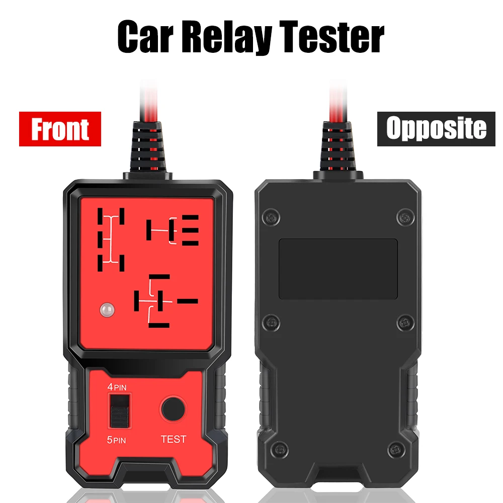 Universal 12V เครื่องทดสอบรีเลย์รถอิเล็กทรอนิกส์ยานยนต์เครื่องทดสอบรีเลย์สําหรับ Auto แบตเตอรี่ Checker เครื่องกําเนิดไฟฟ้ากระแสสลับเครื่องวิเคราะห์เครื่องมือวินิจฉัย