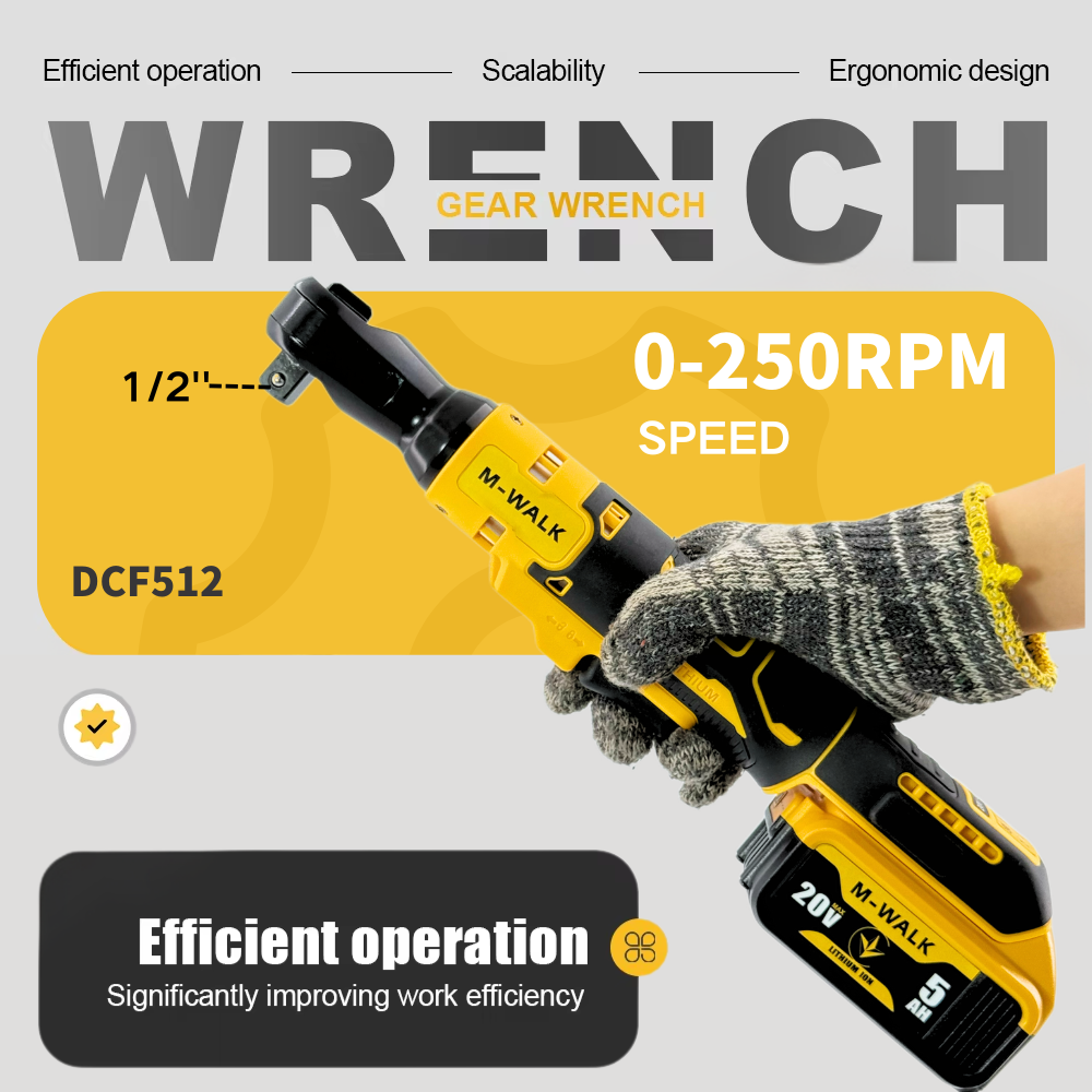 Chave de catraca elétrica sem escova, 1/2 polegadas, 3/8 polegadas, sem fio, velocidade variável, driver de impacto, ferramenta elétrica para dewalt, 20v, pino de bateria