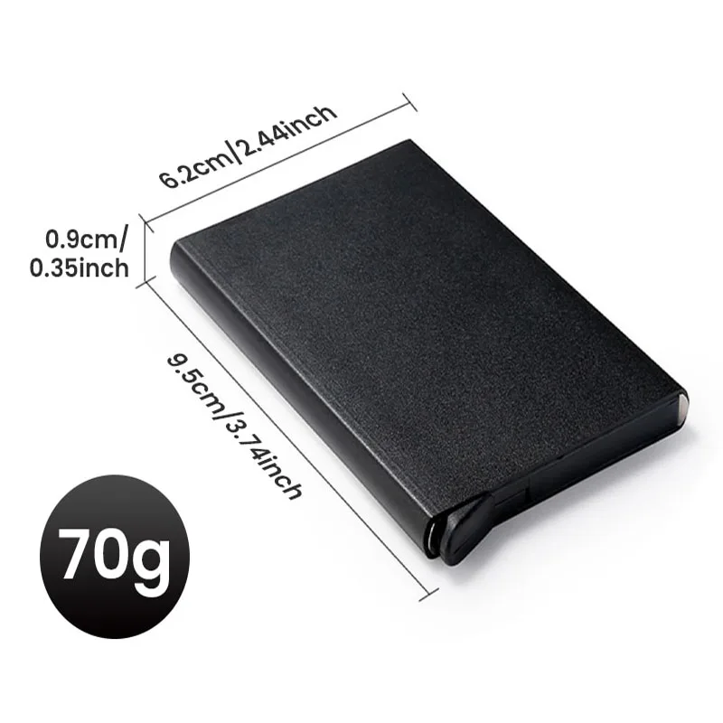 Mannen ID Credit Bankkaarthouder Portemonnee Anti Rfid Smart Anti Rfid Blokkeren Beschermd Magic Pop Up Slanke Kleine Geld Portefeuilles Case