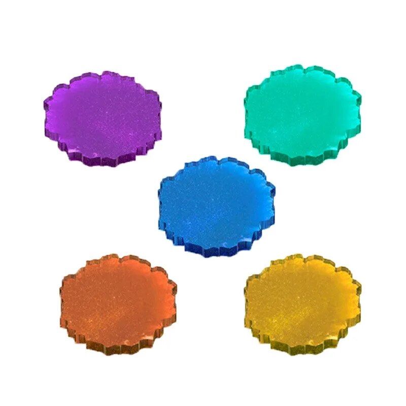Coaster Silicone Mold Set DIY Crystal Epoxy Resin Mold Storage Kitchen Anti-Scald Heat Insulation Pad Home Desktop Decoration