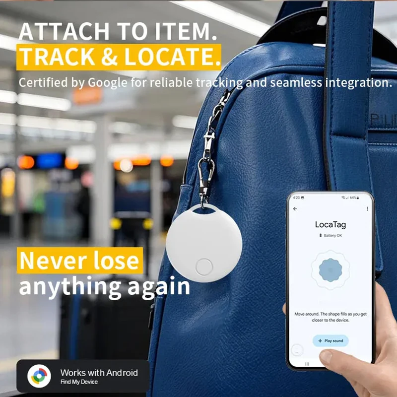 Xiaomi Bluetooth GPS трекер работает с Android Find My Device для Google Smart Locator Key Поиск домашних животных для пожилых людей Анти-потерянное отслеживание