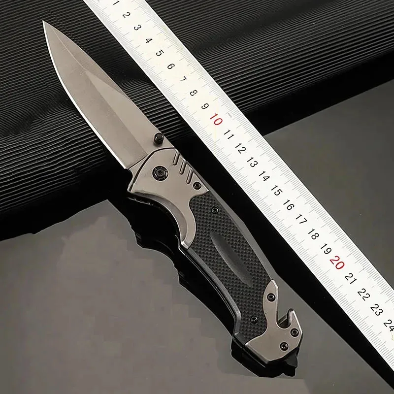 Cuchillo de supervivencia afilado práctico, cuchillo plegable multifuncional para acampar al aire libre, senderismo, cuchillo de supervivencia en la naturaleza, cuchillo de pesca