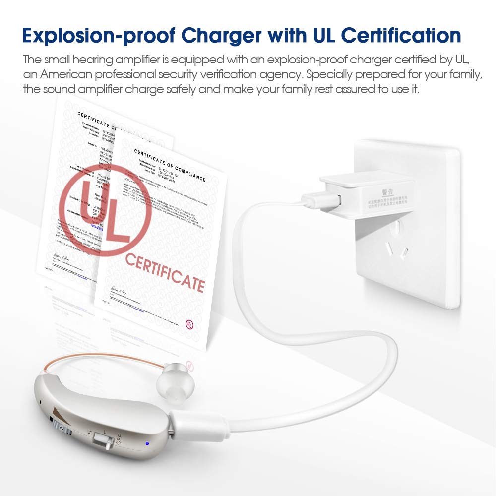 充電式補聴器ミニ調整可能なトーン聴覚障害者高齢者のための最高のポータブルスピーカー 2025 RIC 補聴器