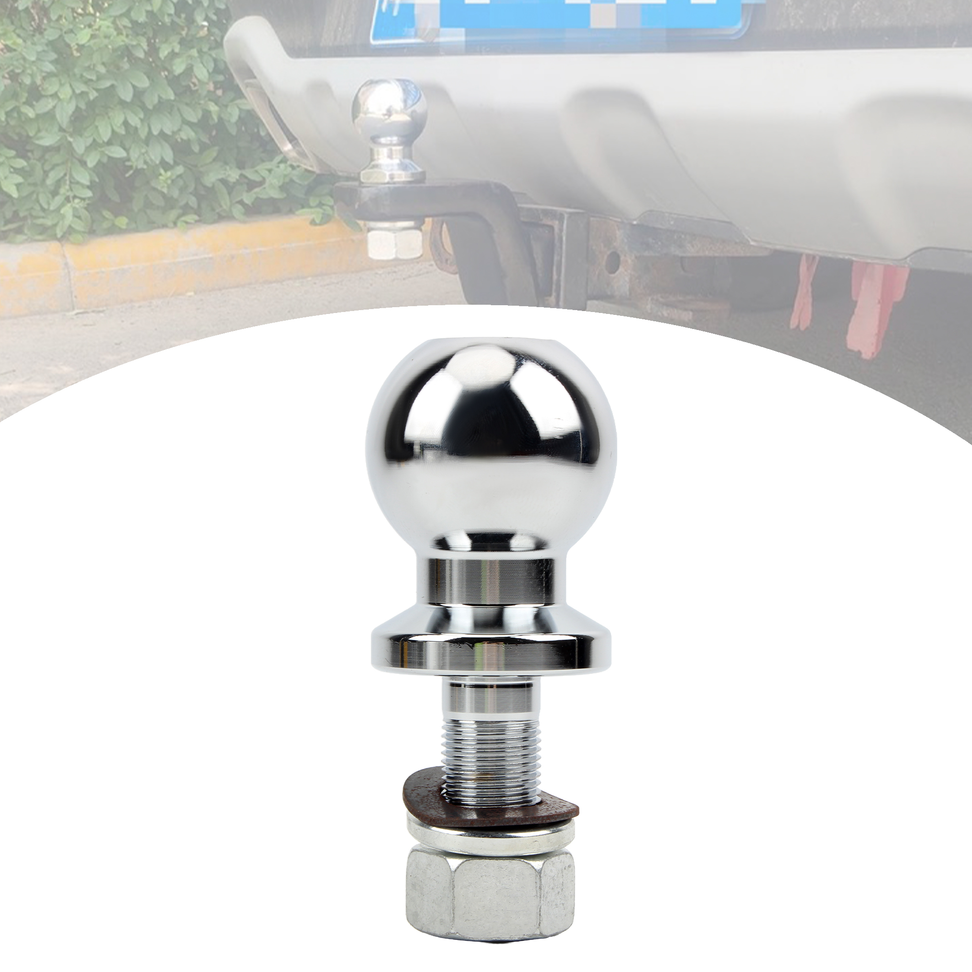 ATV UTV Balhoofd Trekhaak Duurzame Bumper Vervanging Koppeling Trailer Deel Tow Ball Voor Kampeerders Boot Trailers 1-7/8 "2000LB