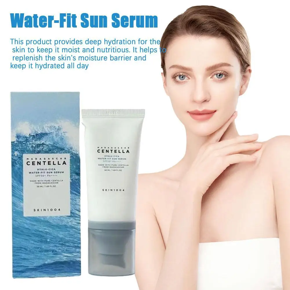Korean Sunscreen Hyaluronic Waterproof Sunblock Skin Protective Cream Centella Calming Moisturizing Face Essence
