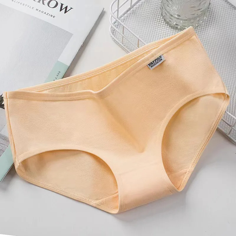 Culottes sexy en coton pour femmes, sous-vêtements anti-favorable, sans couture, confortables, intimes pour filles, lingeries taille basse, 3 pièces