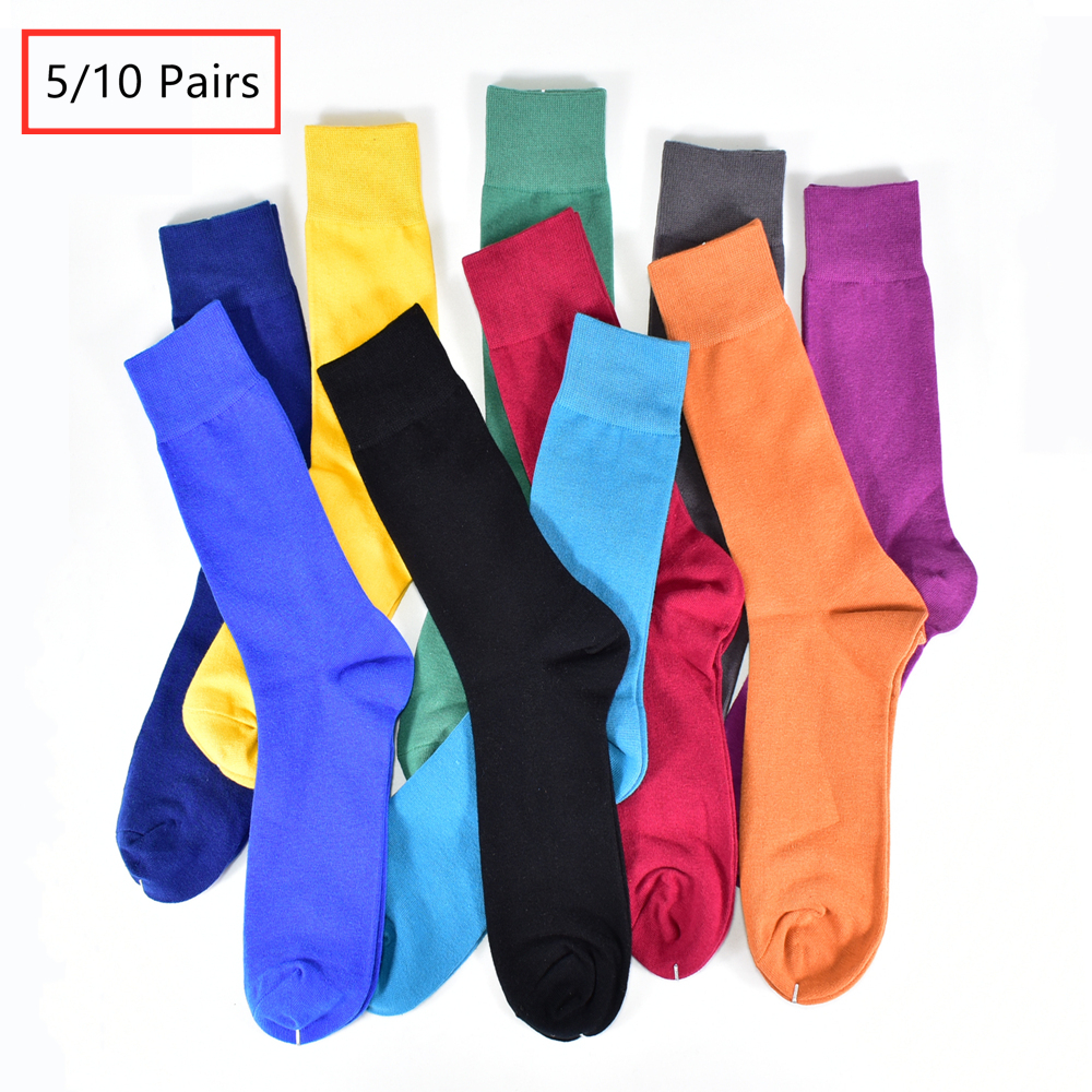 Calcetines de algodón para hombre Transpirable y resistente al sudor Multicolor Four Seasons Calcetines negros de alta calidad para hombre