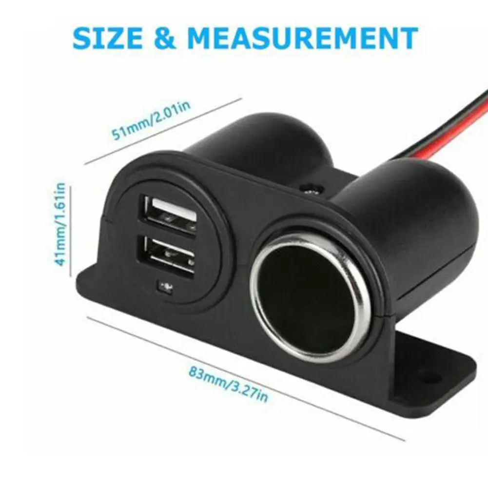 Podwójne gniazdo USB DC 5V 3.1A Wbudowany adapter samochodowy USB do zapalniczki samochodowej Gniazdo portu ładowarki z wieloma wtyczkami Akcesoria samochodowe