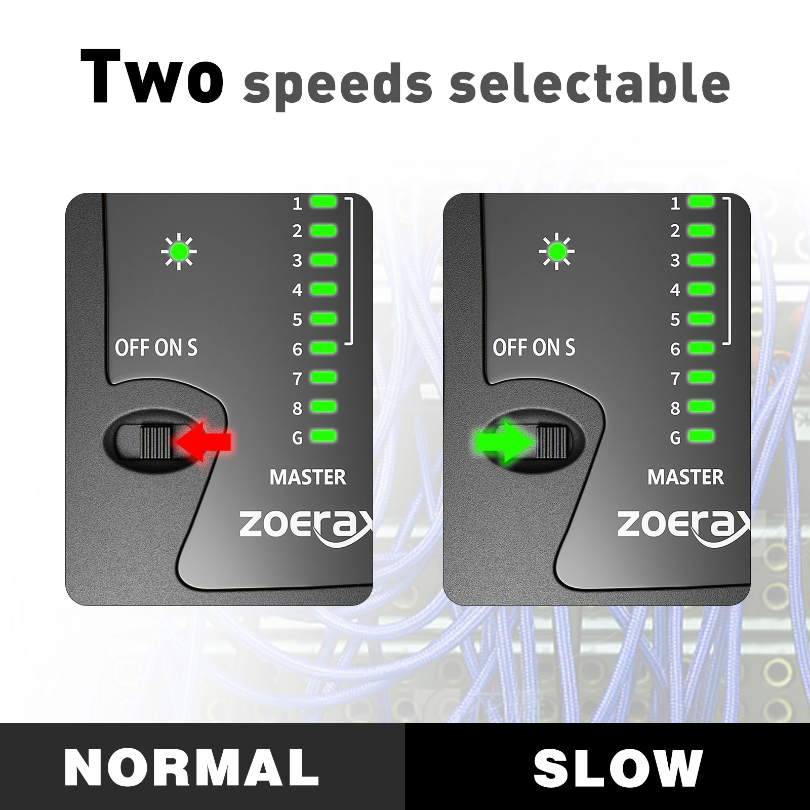 Тестер сетевого Ethernet-кабеля ZoeRax для LAN RJ45 Cat5 Cat5e Cat6 Cat6a Cat7 UTP/экранированного кабеля и RJ11 RJ12