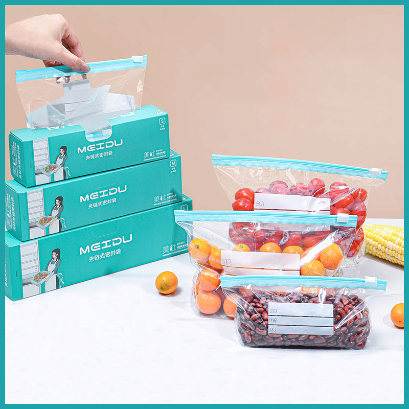 Многоразовая сумка на молнии, пластиковая сумка для морозильной камеры с застежкой-молнией, сумка для хранения фруктов и овощей на молнии, кухонный органайзер для хранения продуктов