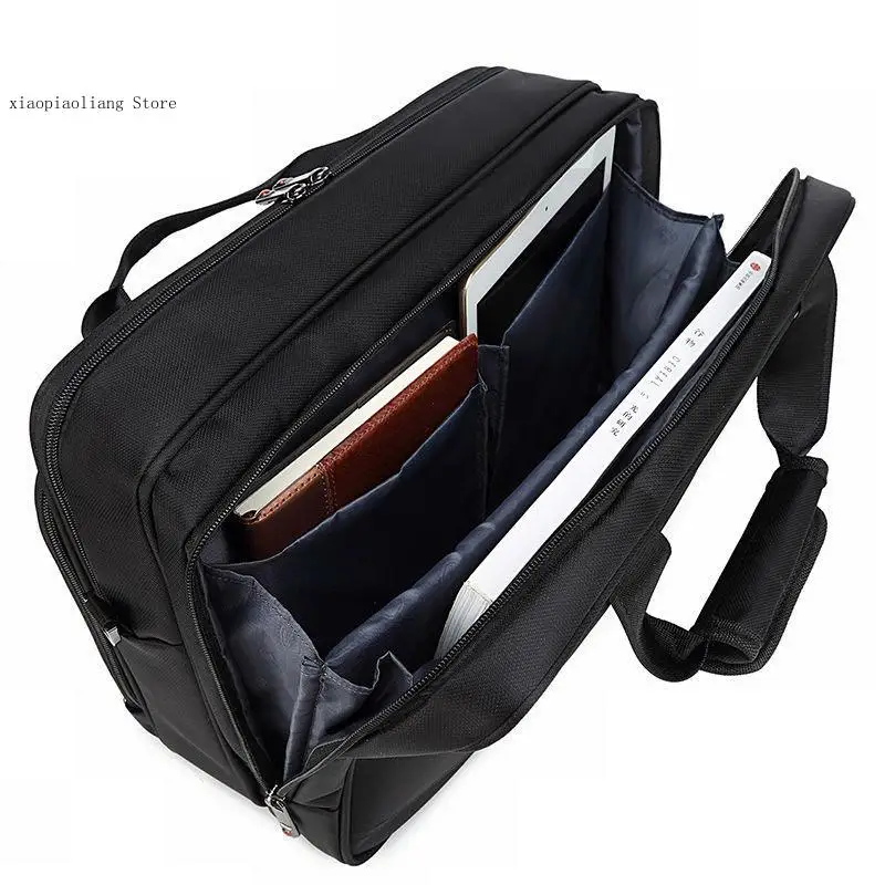 Borsa a tracolla per Computer con protezione multifunzionale Casual da lavoro in materiale di Nylon da uomo