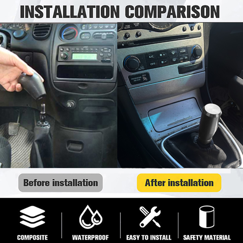 78 ミリメートルギアシフトノブユニバーサルアルミ合金加重シフターノブ金属ギアレバースティックハンドルフィットほとんどの自動車