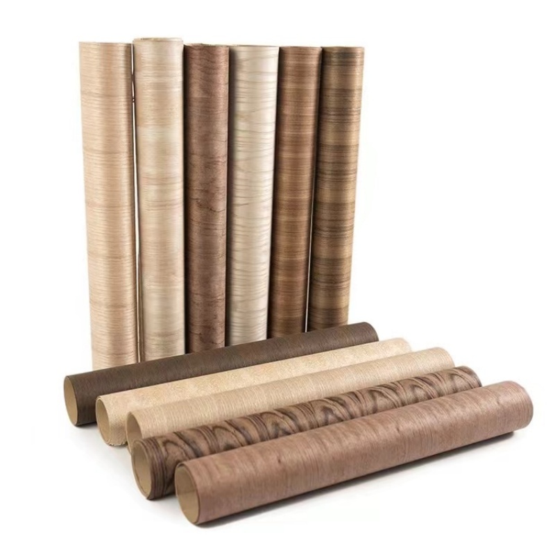 Chapa para muebles, panel de pared y chapa de madera, chapa de madera, nogal negro, ceniza, roble blanco, flor, madera de pera, teca tailandesa, ancho: 580mm T0.25