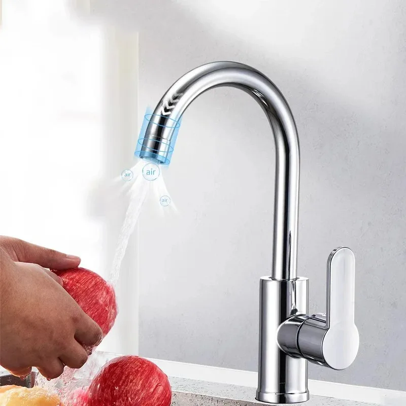 Torneira de cozinha doméstica à prova de respingos, torneira quente e fria, lavatório de vegetais quente e frio, pia de piscina para lavar louça