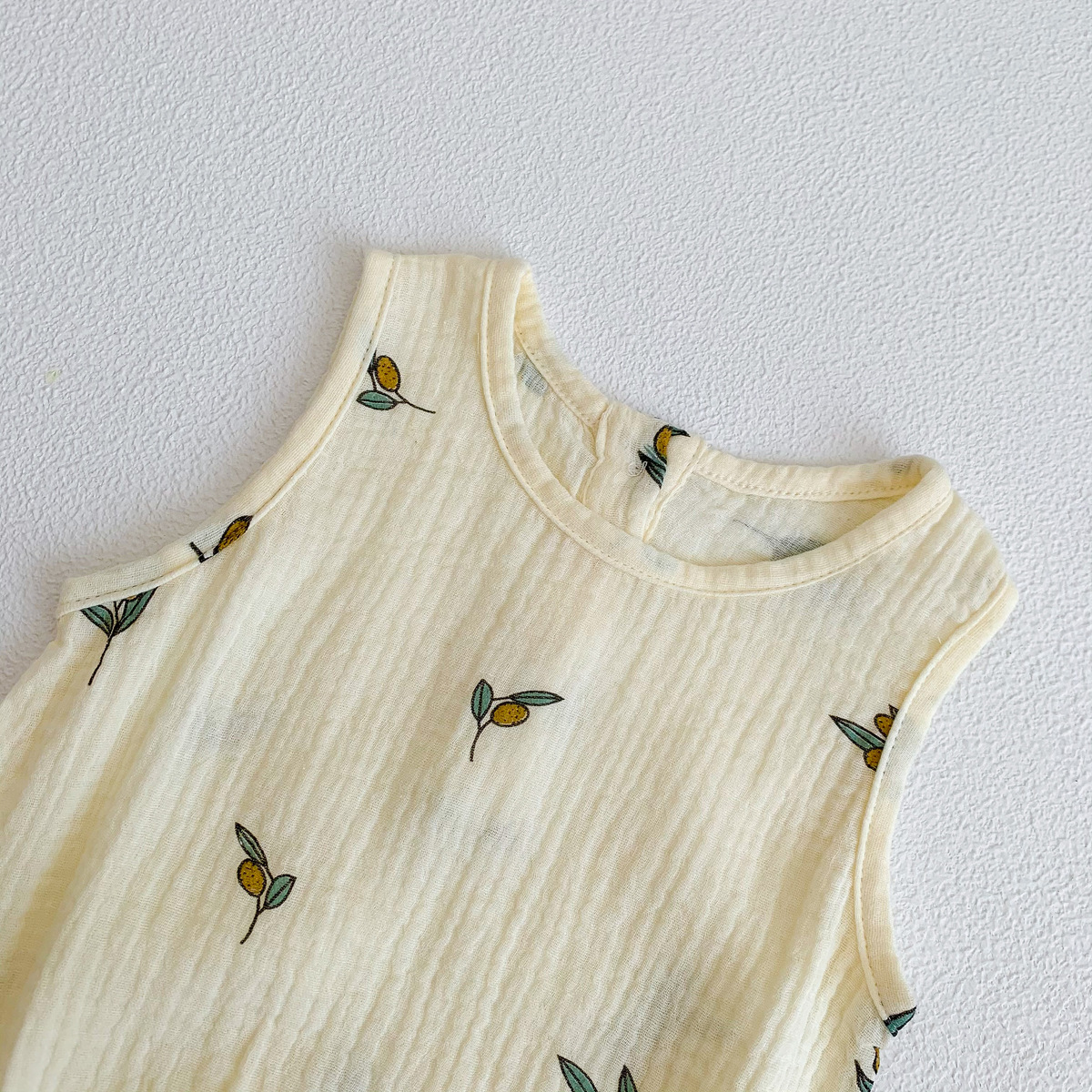 2025 New In Summer Infant Newborn Baby Girls Boys Wrinkle Cloth Cotton Outfits Kids Casual Jumpsuits Toddler Bodysuits