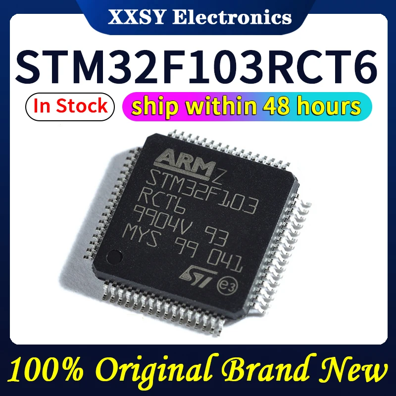 STM32F103C8T6 STM32F103CBT6 STM32F103C6T6A STM32F103RBT6 STM32F103RCT6 STM32F103RDT6 Disponibile 100% originale e nuovo