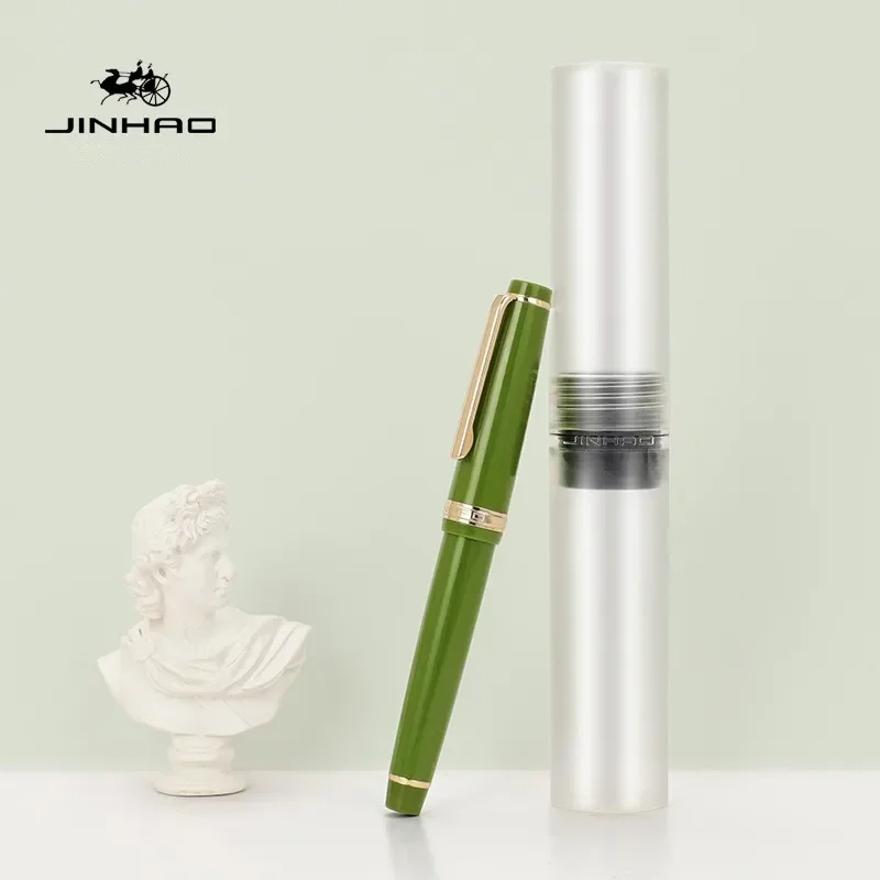 Jinhao 82 Fountain ปากกาคลิปสีทอง EF/F/M Nib หมึกอะคริลิคปากกาหรูหราการเขียนปากกาสําหรับเครื่องเขียนธุรกิจอุปกรณ์สํานักงานโรงเรียน