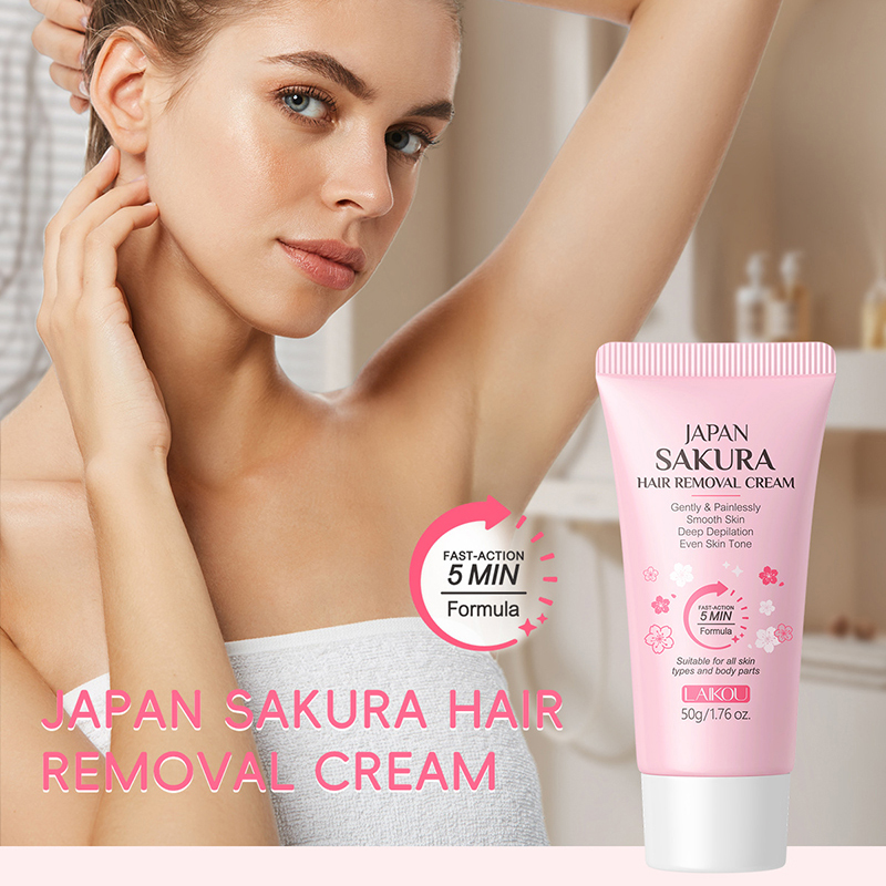 Крем для удаления волос Сакура, быстрый безболезненный ингибитор роста волос, рука, подмышки, ноги, интимные зоны, постоянная депиляция для мужчин и женщин