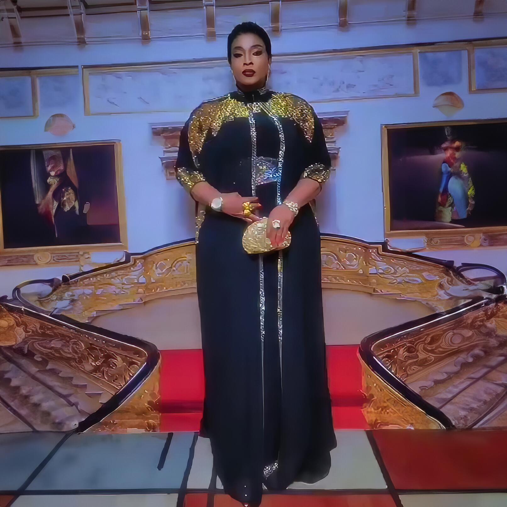 ชุดเดรสมาใหม่ล่าสุด2ชิ้นสำหรับผู้หญิงชุดเดรสสไตล์แอฟริกันชุดเดรสหรูหราประดับพลอยเทียมสำหรับผู้หญิงใส่ไปโบสถ์