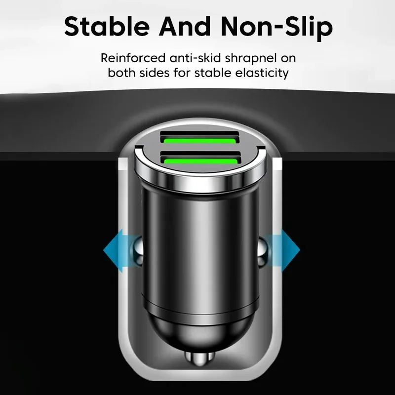 デュアル200W USBカーチャージャー、iPhone、Xiaomi、Samsung、Huawei対応、QC3.0、ミニPD、USB Type-C急速充電対応