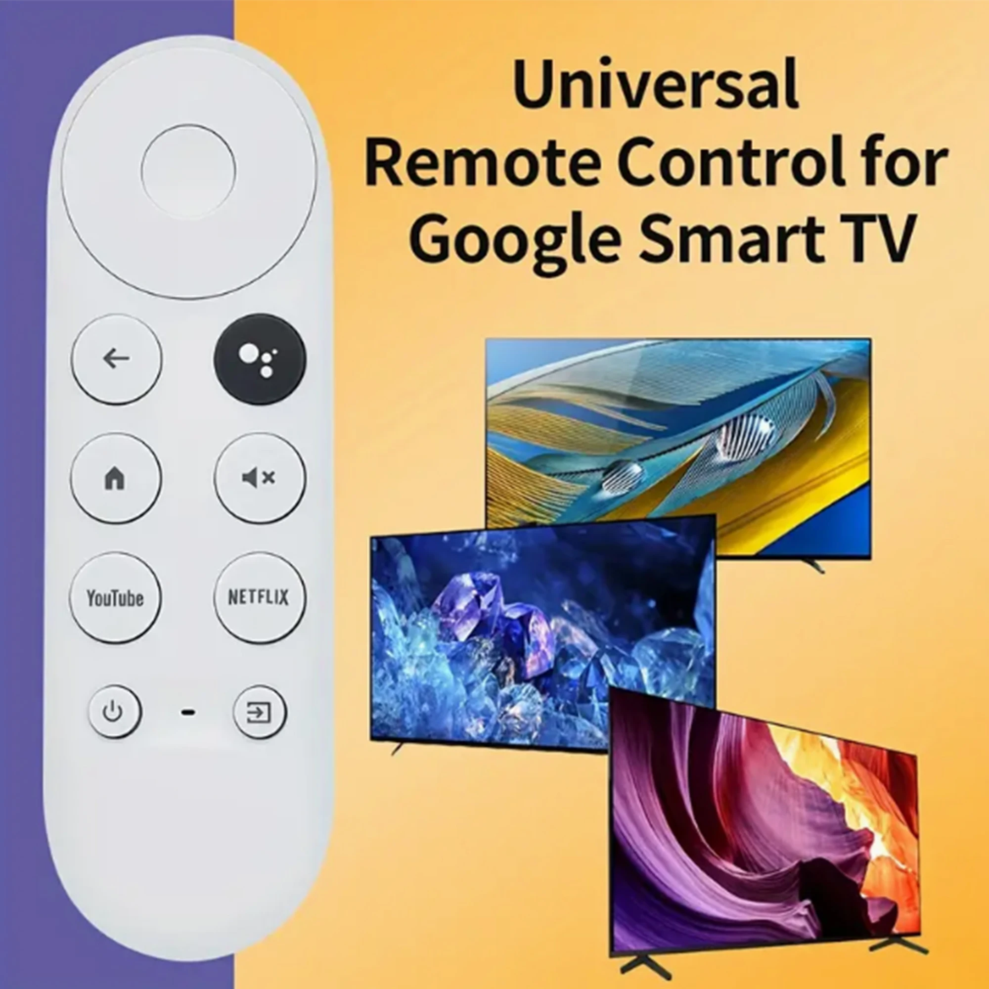 G9N9N Google Chromecast Remote Control Replacement Voice Streaming Media Player 4k Snow