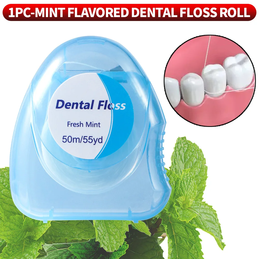 6 uds/3 uds/1 ud. Hilo dental con sabor a menta, compacto, cómodo y rápido para limpiar entre huecos de los dientes