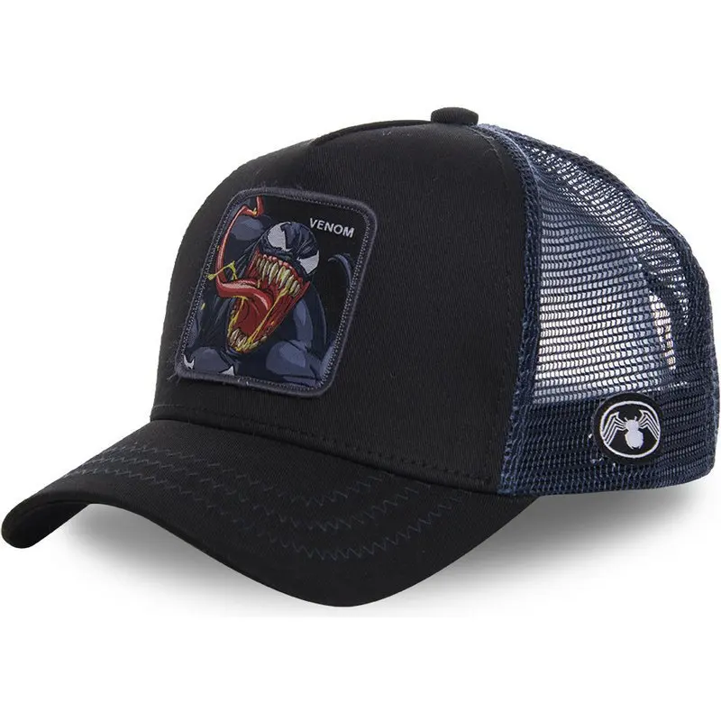 고품질 마블 모든 스타일 애니메이션 만화 Snapback 코튼 야구 모자 남자 여자 힙합 아빠 메쉬 트럭 모자 Dropshipping