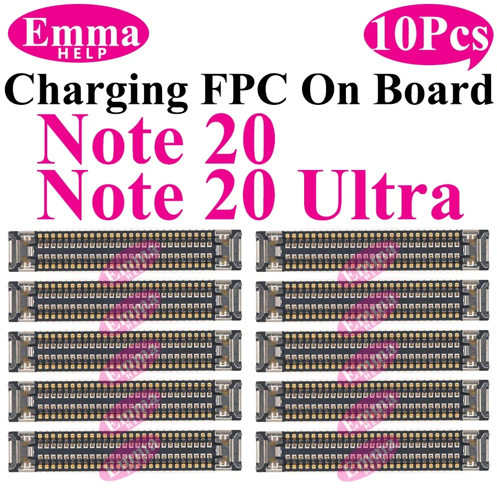 10Pcs USB Lade FPC Stecker An Bord Für Samsung S23 S24 S22 Ultra S21 Plus Hinweis 20 FE S21FE S10 stecker USB Dock Port
