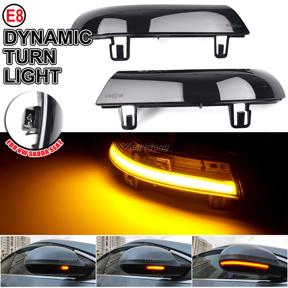 Clignotant dynamique LED pour VW Passat B6 GOLF 5 Jetta MK5 Passat B5.5 GTI V Sharan, clignotant à eau courante