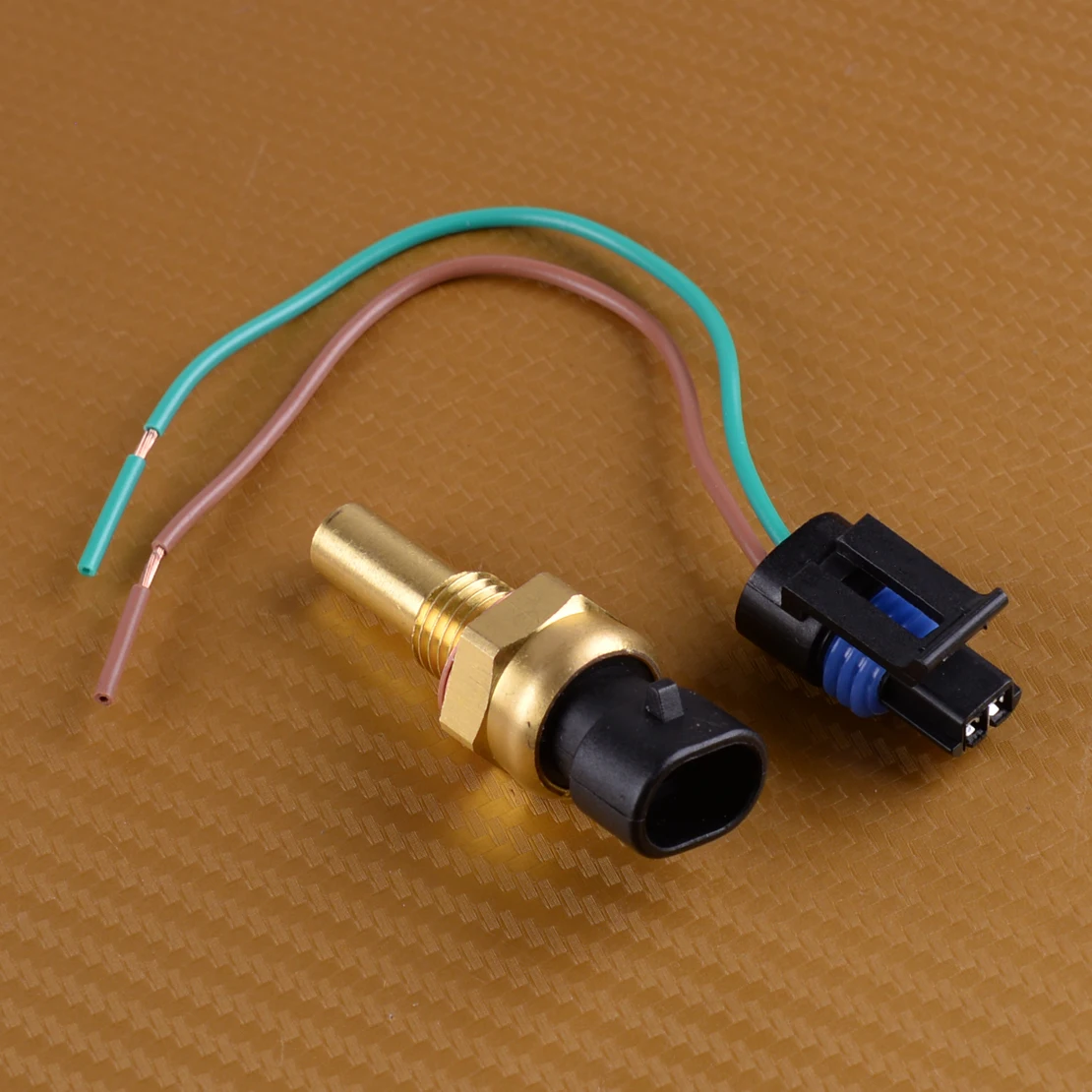 Beler Sensor de temperatura del refrigerante del motor con conector apto para Buick Cadillac GMC Daewoo Isuzu Hummer Pontiac 12162193 15326388