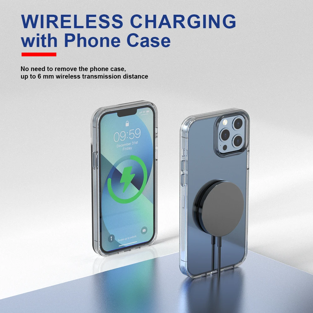 Magnetyczna bezprzewodowa ładowarka Stojak do szybkiego ładowania iPhone 16 15 14 13 12Pro Max Airpods PD USB A Stacja dokująca do ładowarek do telefonów