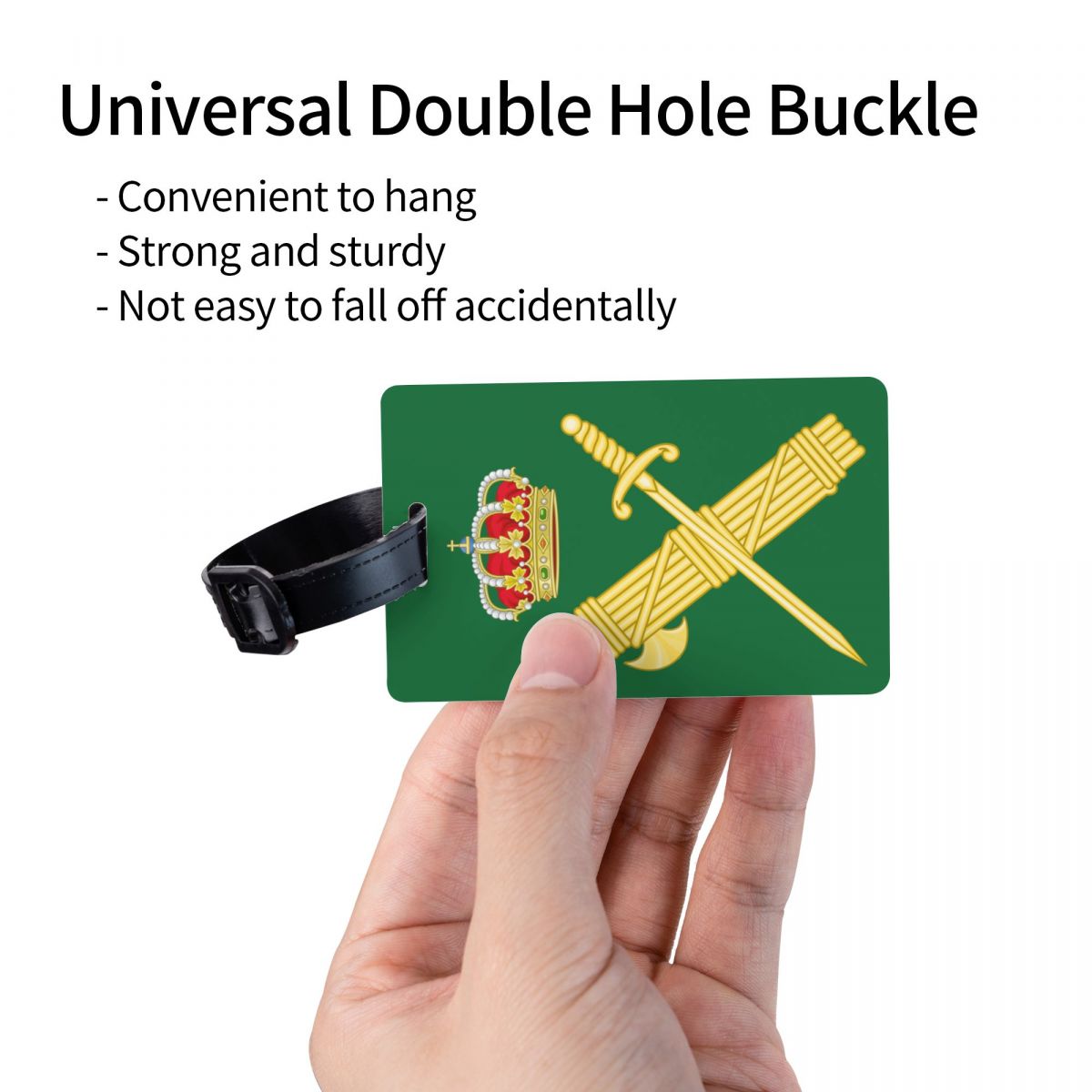 スペイン民間警備隊のカスタムエンブレムスーツケース用荷物タグスペイン紋章プライバシーカバーIDラベル