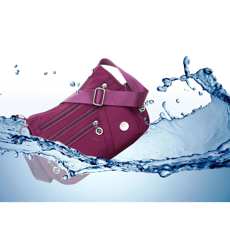 Borsa a tracolla casual da donna di grande capacità, borsa a tracolla impermeabile multifunzionale, borsa per la spesa