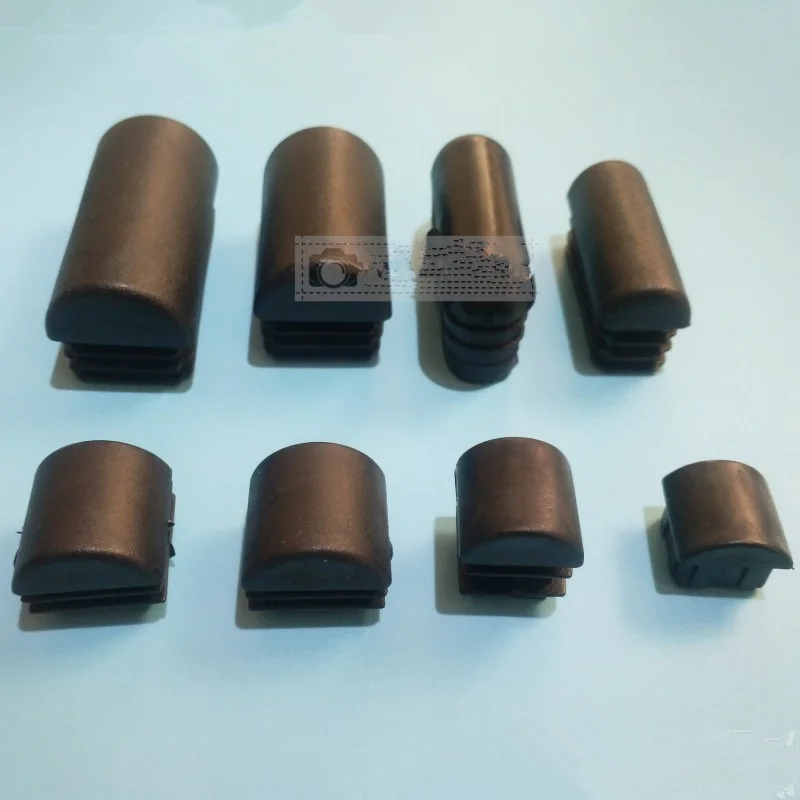 4pcs Square Plastic Blanking End Caps Tube Pipe Inserts Plug Bung for table chair leg cover furniture leveling feet protector
