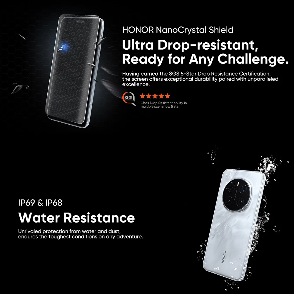 【รอบปฐมทัศน์โลก】Global Version HONOR Magic7 Pro 5Gสมาร์ทโฟนMagic 7 Pro Snapdragon 8 Elite 120Hzหน้าจอOLED 100W Fast Charge